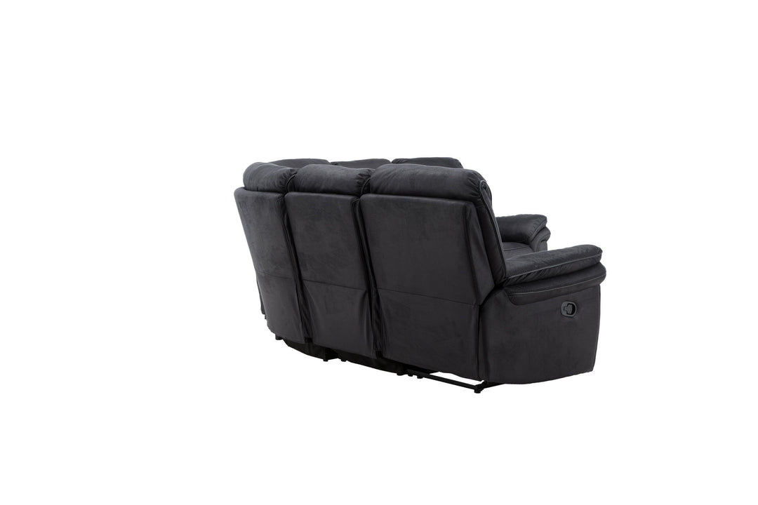 Venture Home Saranda Recliner Corner Sofa - / Black Microfibre