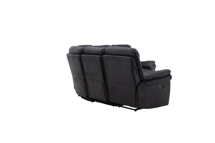Venture Home Saranda Recliner Corner Sofa - / Black Microfibre