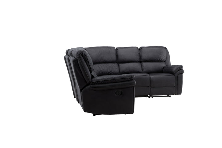 Venture Home Saranda Recliner Corner Sofa - / Black Microfibre