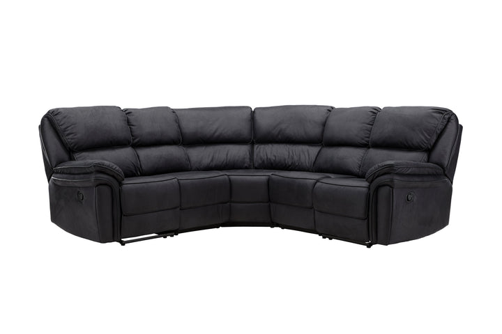 Venture Home Saranda Recliner Corner Sofa - / Black Microfibre