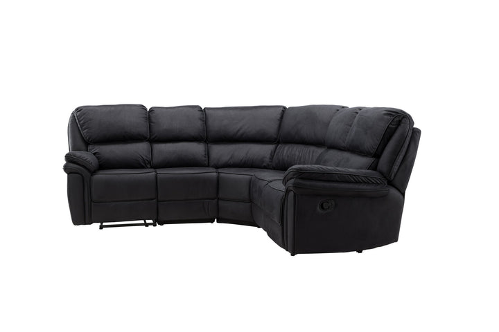 Venture Home Saranda Recliner Corner Sofa - / Black Microfibre