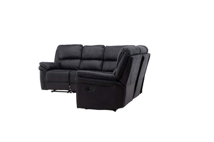 Venture Home Saranda Recliner Corner Sofa - / Black Microfibre