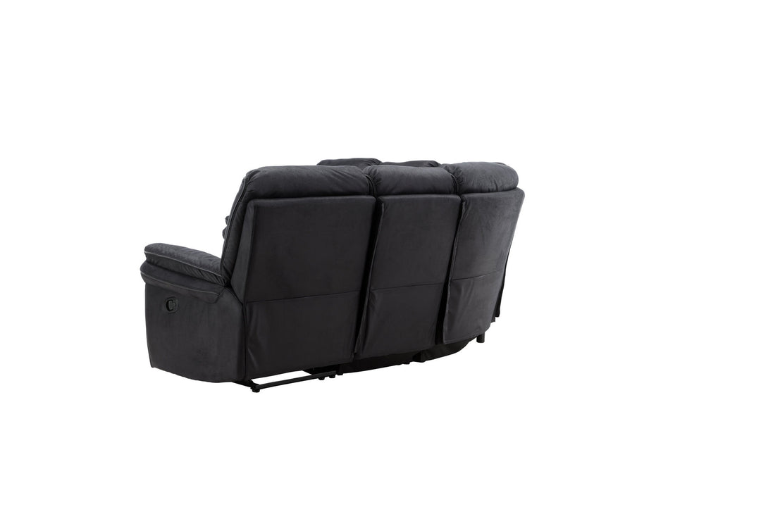 Venture Home Saranda Recliner Corner Sofa - / Black Microfibre