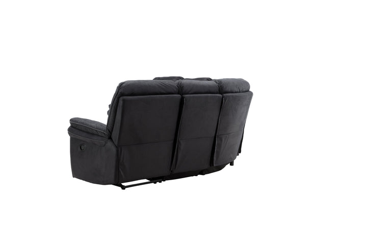 Venture Home Saranda Recliner Corner Sofa - / Black Microfibre