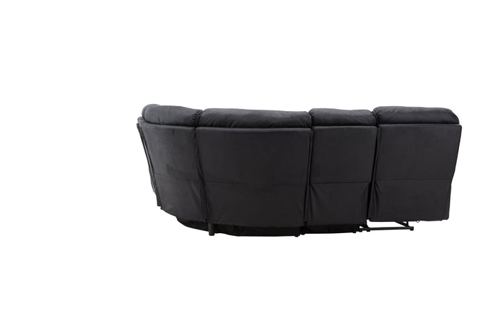 Venture Home Saranda Recliner Corner Sofa - / Black Microfibre