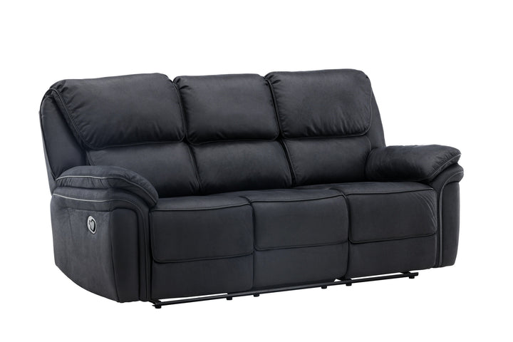 Venture Home Saranda Recliner 3-seat Sofa - / Black Microfibre