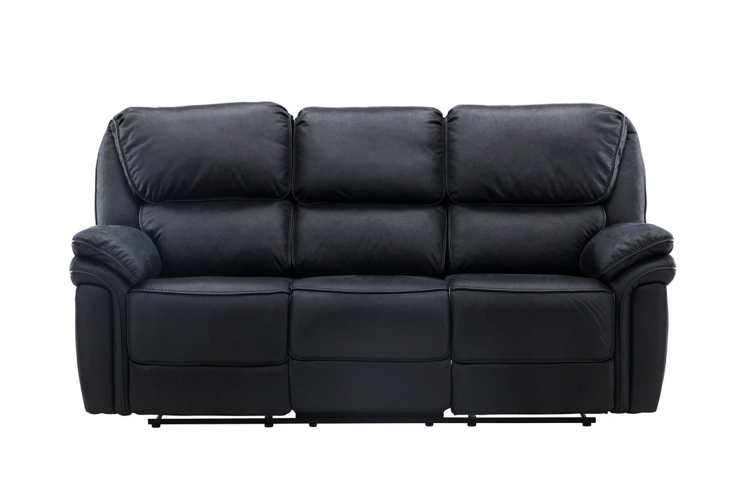 Venture Home Saranda Recliner 3-seat Sofa - / Black Microfibre