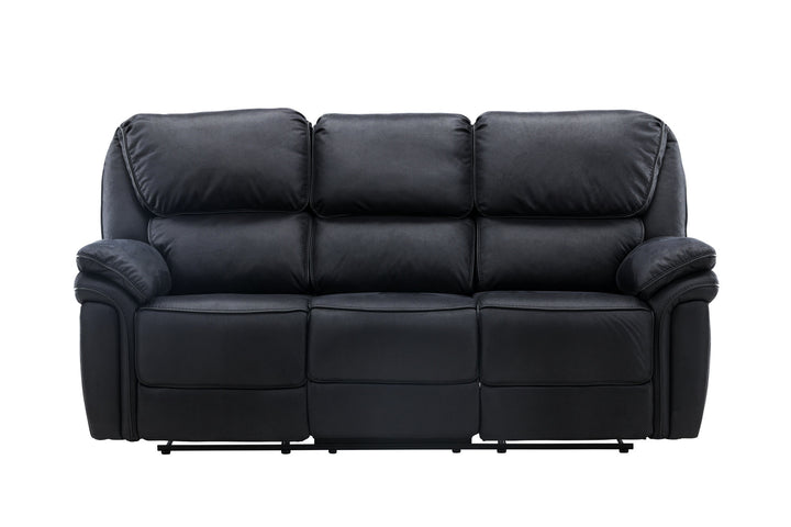 Venture Home Saranda Recliner 3-seat Sofa - / Black Microfibre