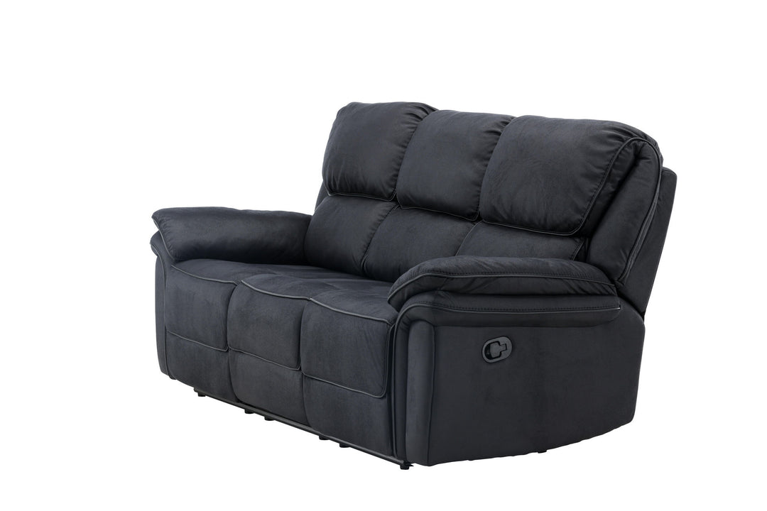 Venture Home Saranda Recliner 3-seat Sofa - / Black Microfibre