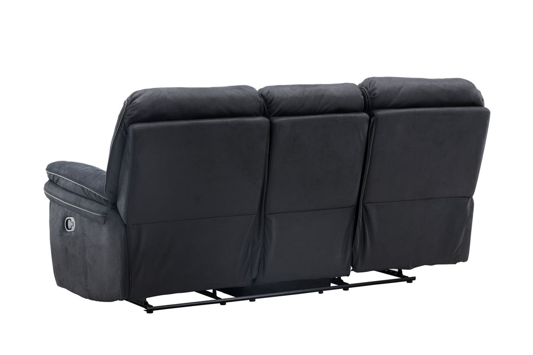 Venture Home Saranda Recliner 3-seat Sofa - / Black Microfibre