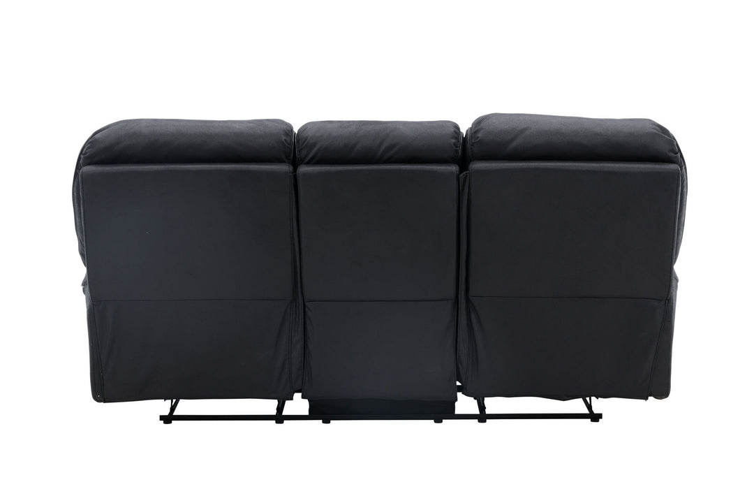 Venture Home Saranda Recliner 3-seat Sofa - / Black Microfibre