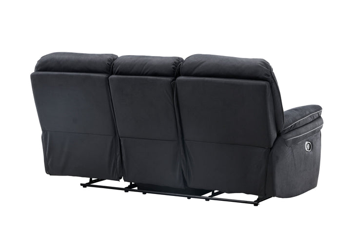Venture Home Saranda Recliner 3-seat Sofa - / Black Microfibre