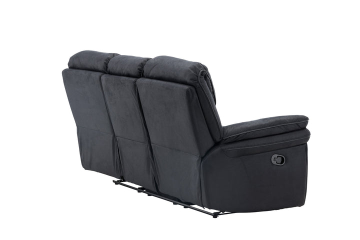 Venture Home Saranda Recliner 3-seat Sofa - / Black Microfibre