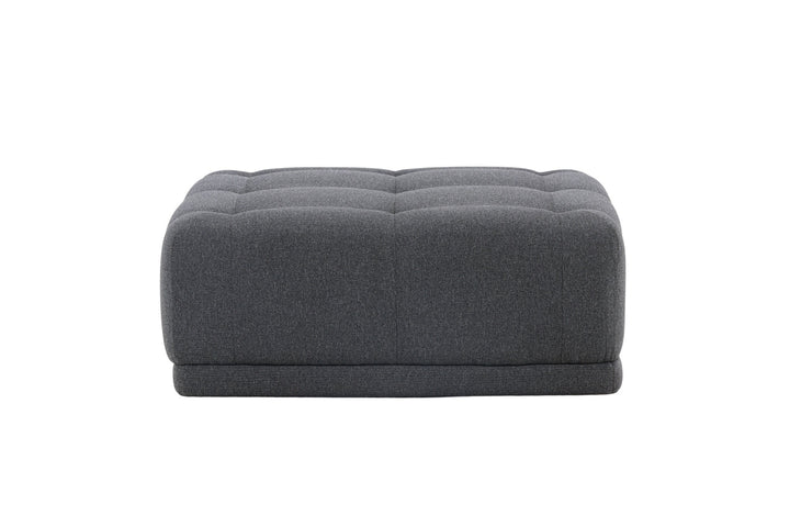 Venture Home Turin Pouf - Dark grey / Dark grey Fabric