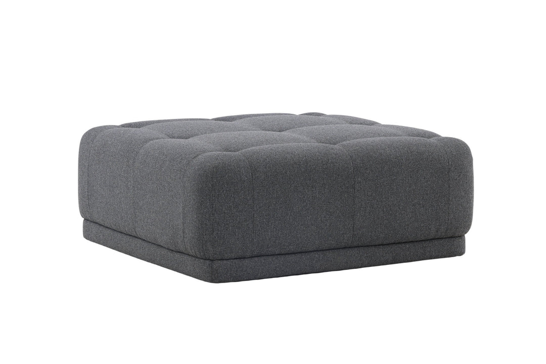 Venture Home Turin Pouf - Dark grey / Dark grey Fabric