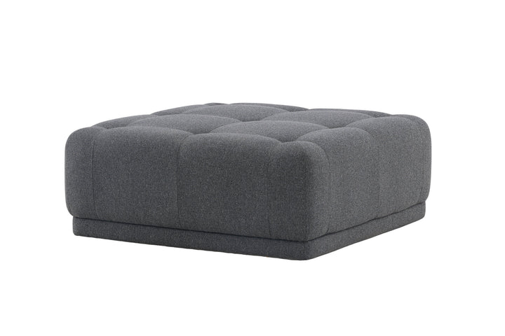 Venture Home Turin Pouf - Dark grey / Dark grey Fabric