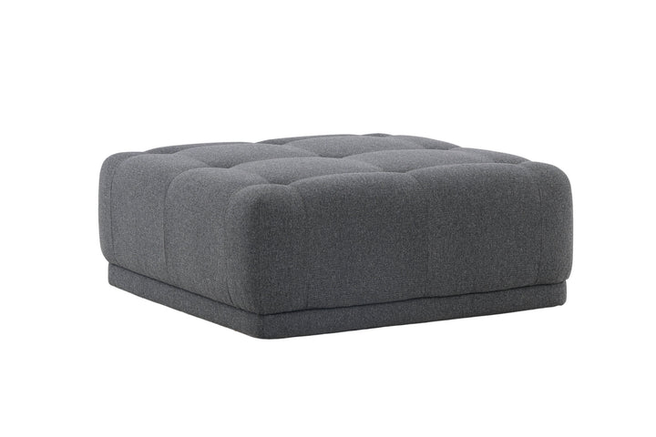 Venture Home Turin Pouf - Dark grey / Dark grey Fabric