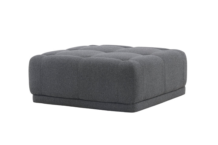 Venture Home Turin Pouf - Dark grey / Dark grey Fabric