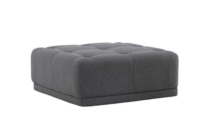 Venture Home Turin Pouf - Dark grey / Dark grey Fabric
