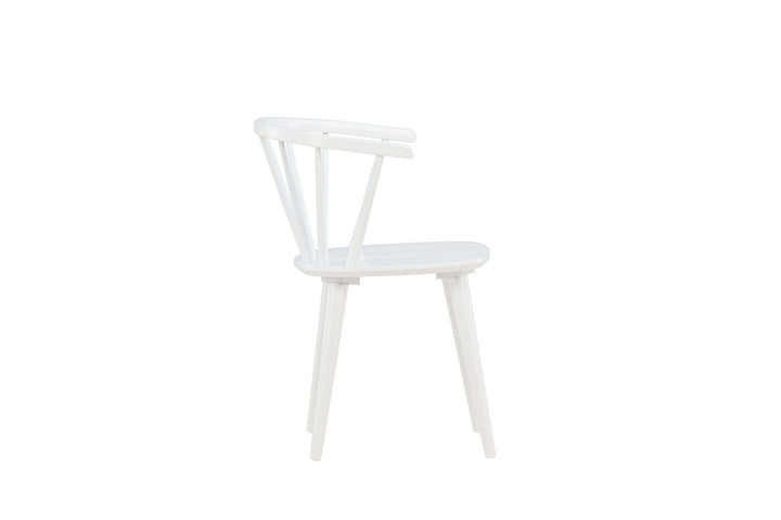 Venture Home Bobby Dining Chair 2-pack - White / White Solid Rubber Wood