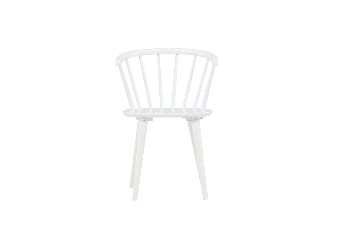 Venture Home Bobby Dining Chair 2-pack - White / White Solid Rubber Wood
