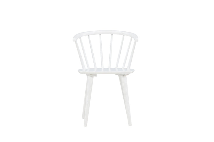 Venture Home Bobby Dining Chair 2-pack - White / White Solid Rubber Wood