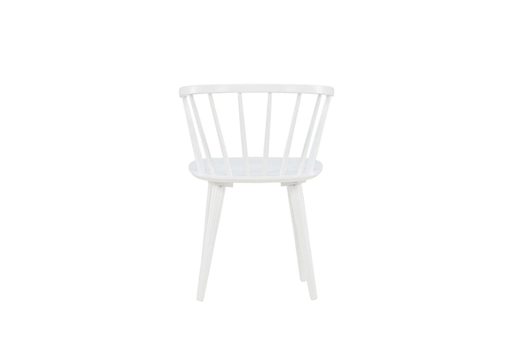 Venture Home Bobby Dining Chair 2-pack - White / White Solid Rubber Wood