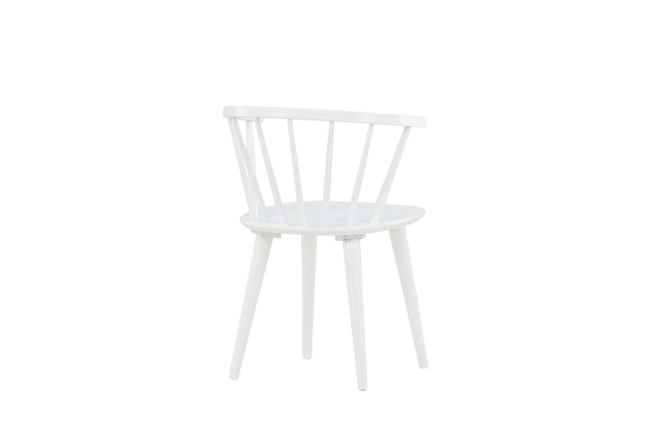 Venture Home Bobby Dining Chair 2-pack - White / White Solid Rubber Wood