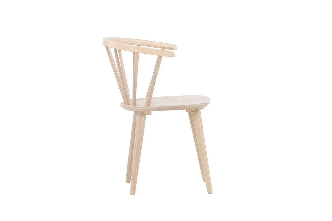 Venture Home Bobby Dining Chair 2-pack - Whitewash / Whitewash Solid Rubber Wood