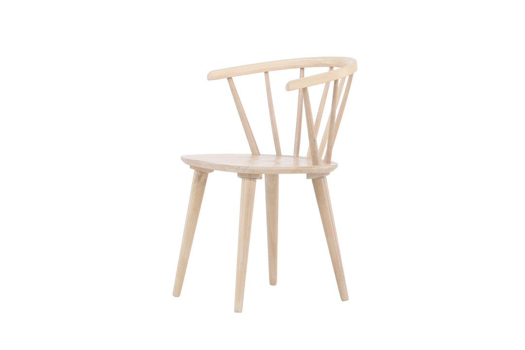 Venture Home Bobby Dining Chair 2-pack - Whitewash / Whitewash Solid Rubber Wood