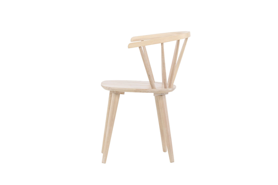 Venture Home Bobby Dining Chair 2-pack - Whitewash / Whitewash Solid Rubber Wood