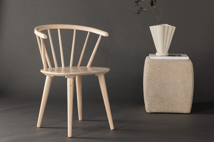 Venture Home Bobby Dining Chair 2-pack - Whitewash / Whitewash Solid Rubber Wood