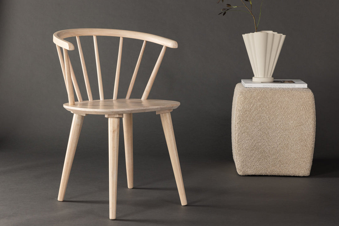 Venture Home Bobby Dining Chair 2-pack - Whitewash / Whitewash Solid Rubber Wood