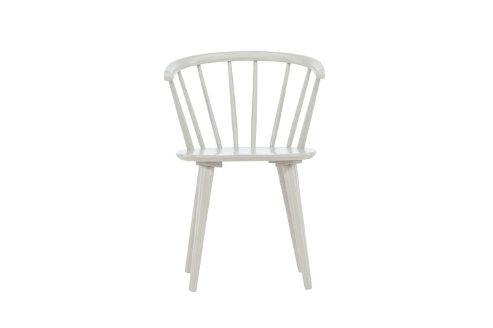 Venture Home Bobby Dining Chair 2-pack - Light grey / Light grey Solid Rubber Wood