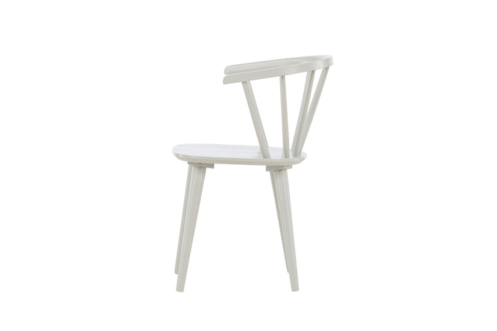 Venture Home Bobby Dining Chair 2-pack - Light grey / Light grey Solid Rubber Wood
