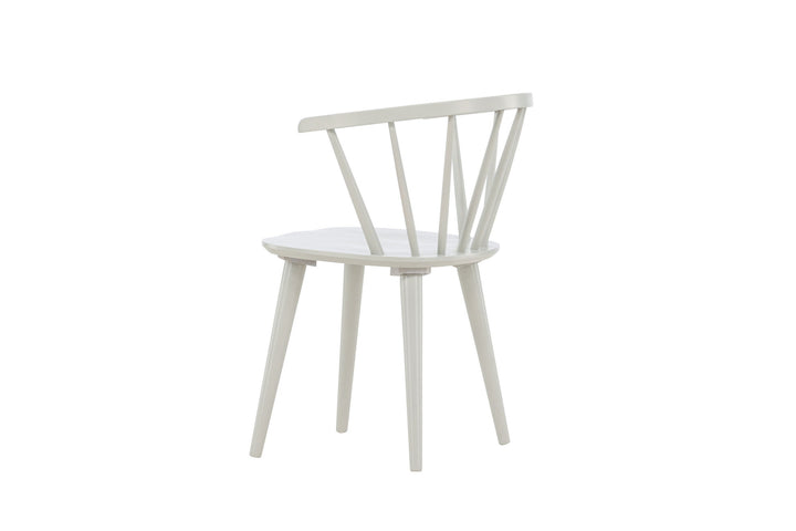 Venture Home Bobby Dining Chair 2-pack - Light grey / Light grey Solid Rubber Wood