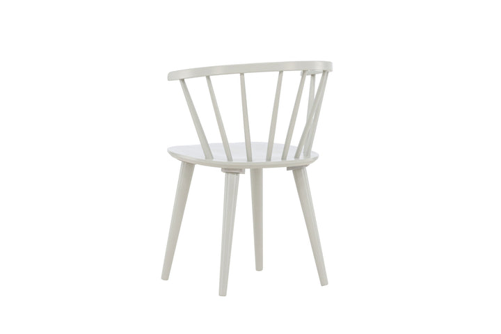 Venture Home Bobby Dining Chair 2-pack - Light grey / Light grey Solid Rubber Wood