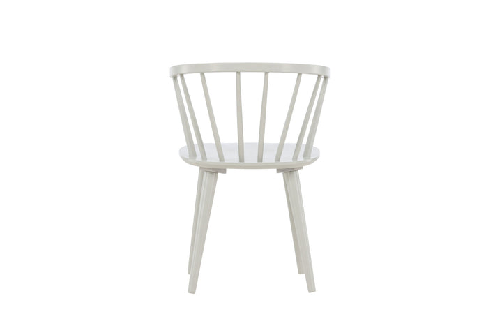 Venture Home Bobby Dining Chair 2-pack - Light grey / Light grey Solid Rubber Wood