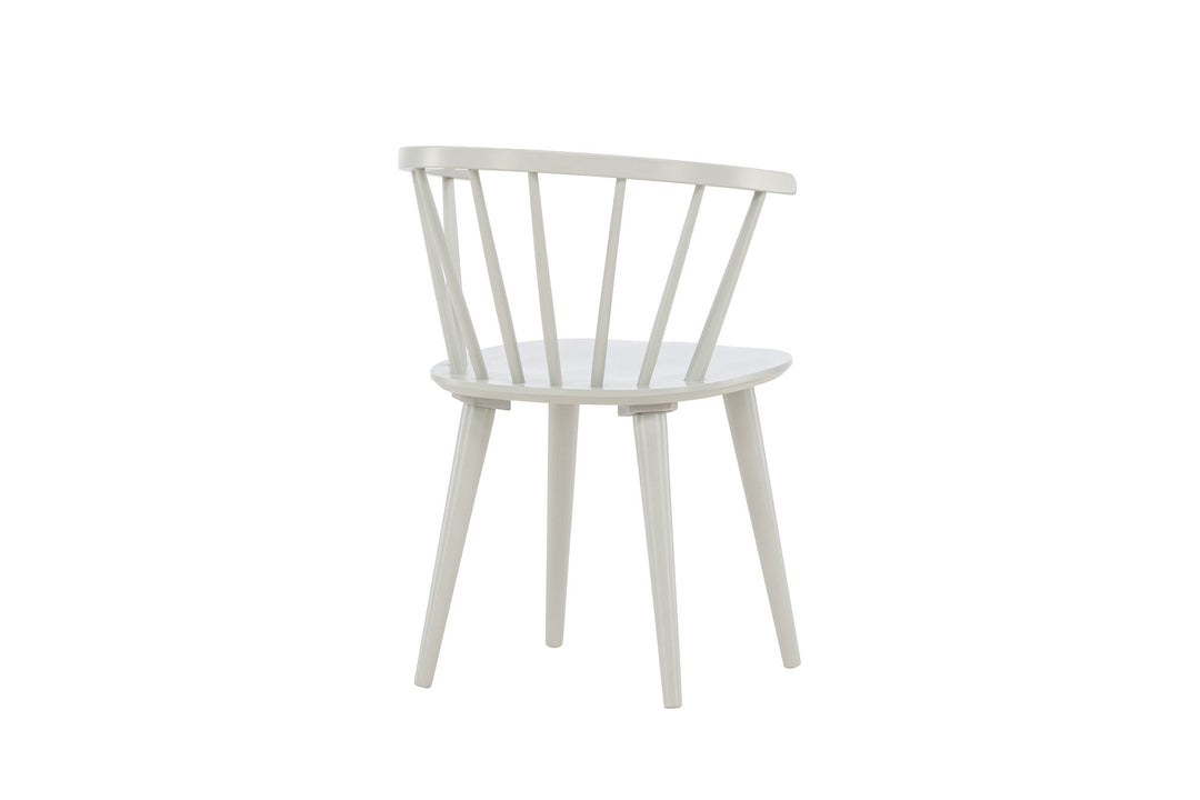 Venture Home Bobby Dining Chair 2-pack - Light grey / Light grey Solid Rubber Wood