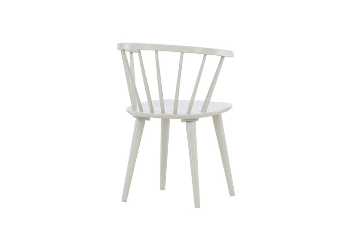 Venture Home Bobby Dining Chair 2-pack - Light grey / Light grey Solid Rubber Wood