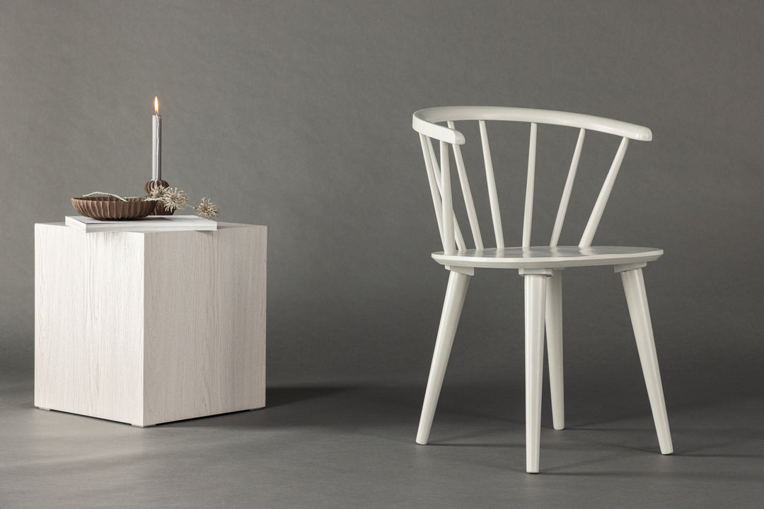 Venture Home Bobby Dining Chair 2-pack - Light grey / Light grey Solid Rubber Wood