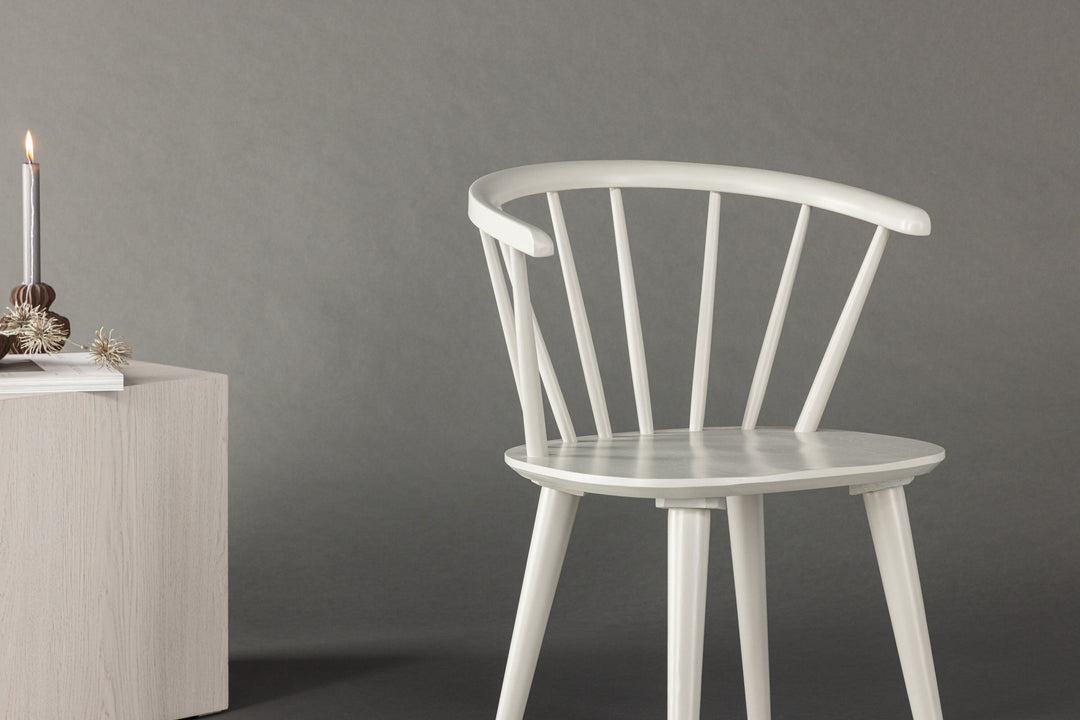 Venture Home Bobby Dining Chair 2-pack - Light grey / Light grey Solid Rubber Wood