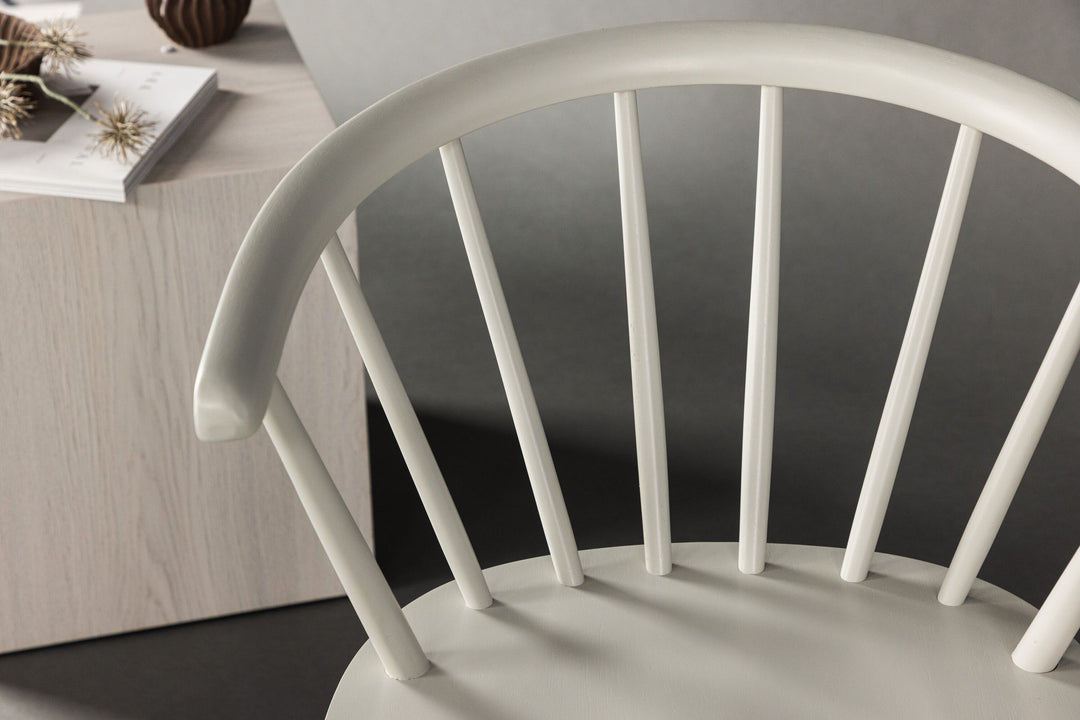 Venture Home Bobby Dining Chair 2-pack - Light grey / Light grey Solid Rubber Wood