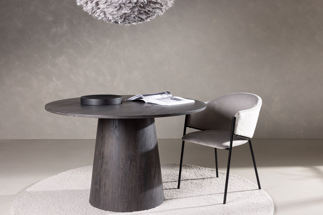 Venture Home Lanzo Dining Table φ120 - Mocca/Mocca