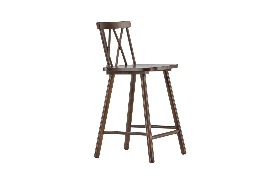 Vind Mollöström Bar Chair 2-pack - Mocca / Walnut Wood
