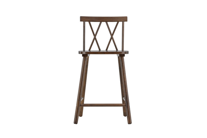 Vind Mollöström Bar Chair 2-pack - Mocca / Walnut Wood