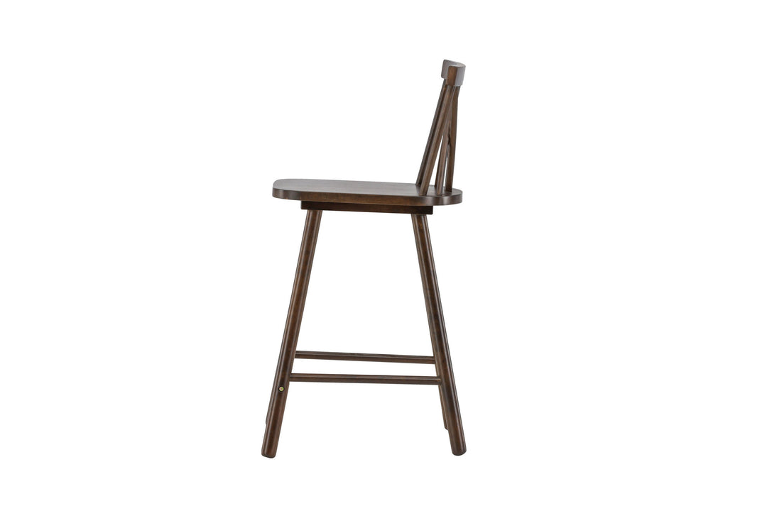 Vind Mollöström Bar Chair 2-pack - Mocca / Walnut Wood
