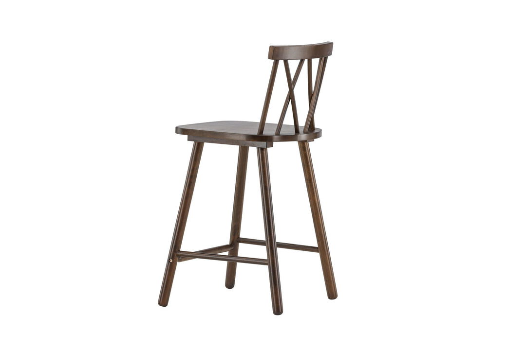 Vind Mollöström Bar Chair 2-pack - Mocca / Walnut Wood