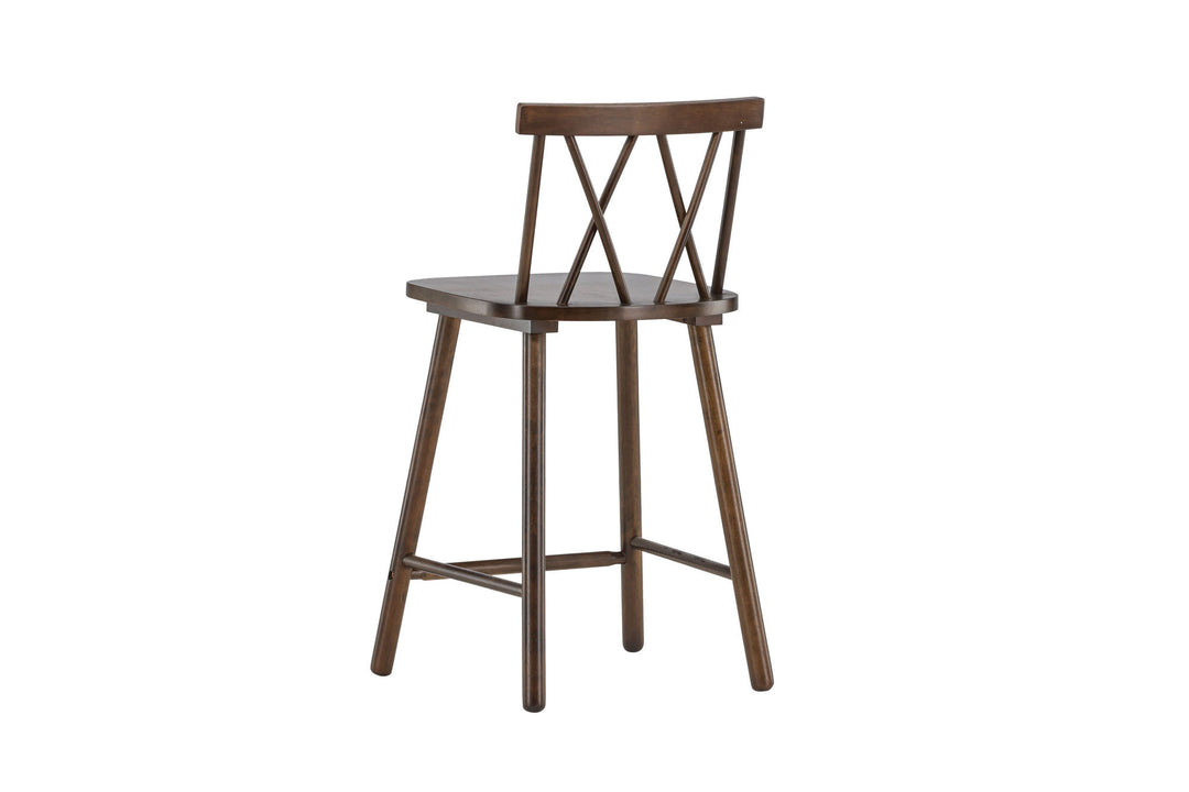 Vind Mollöström Bar Chair 2-pack - Mocca / Walnut Wood