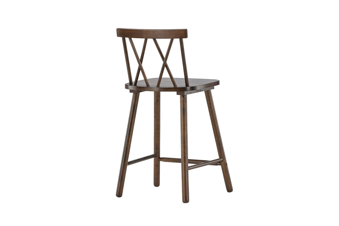 Vind Mollöström Bar Chair 2-pack - Mocca / Walnut Wood